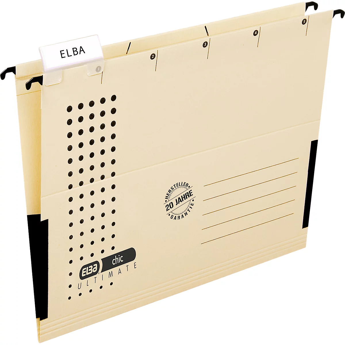 ELBA chic® ULTIMATE hangmap, voor formaten tot DIN A4, gerecycled karton, 25 stuks, zeem