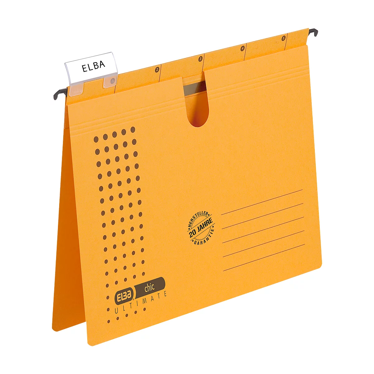 ELBA chic® ULTIMATE, Hangsnelhechters, A4, geel, 25 stuks