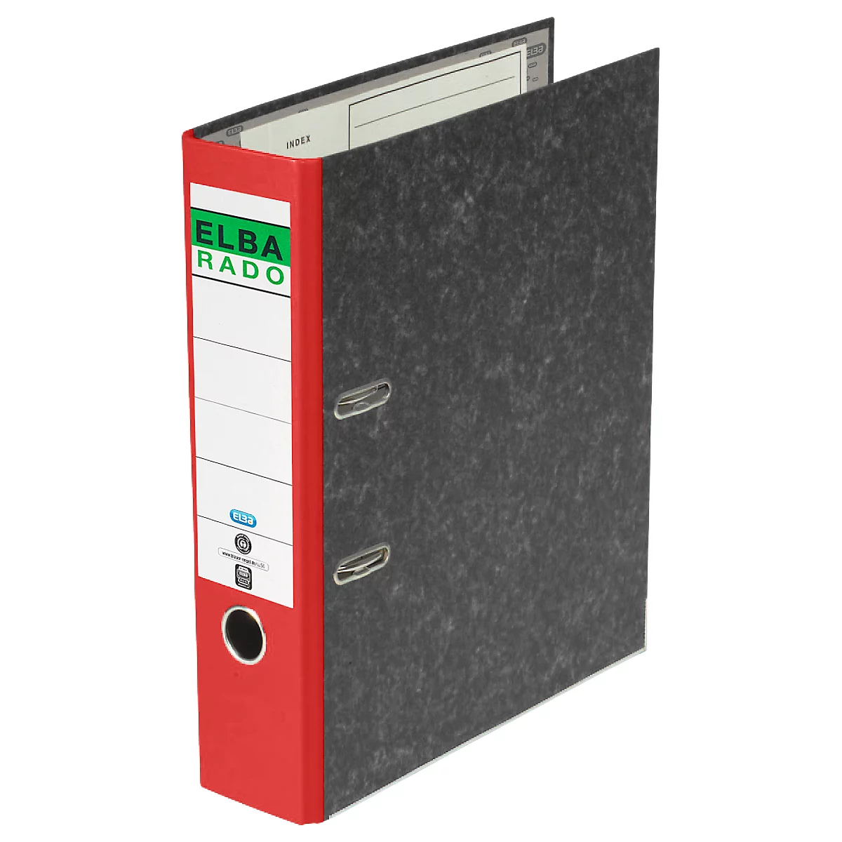ELBA ordner rado, A4, rugbreedte 80 mm, 20 stuks, rood