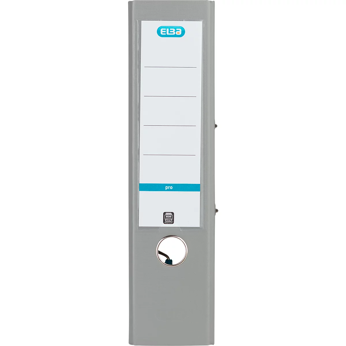 ELBA ordner Smart, A4, rugbreedte 80 mm, 10 stuks, grijs