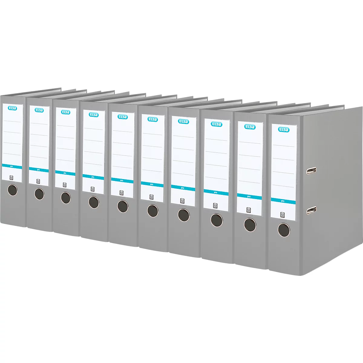 ELBA ordner Smart, A4, rugbreedte 80 mm, 10 stuks, grijs