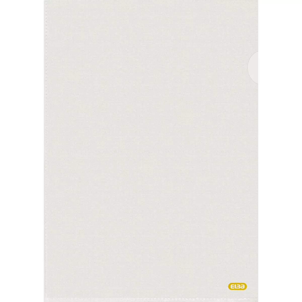 Elba Sichthüllen, für DIN A4, Recycling-Polyethylen, 100µm, genarbt, transparent, 100 Stück