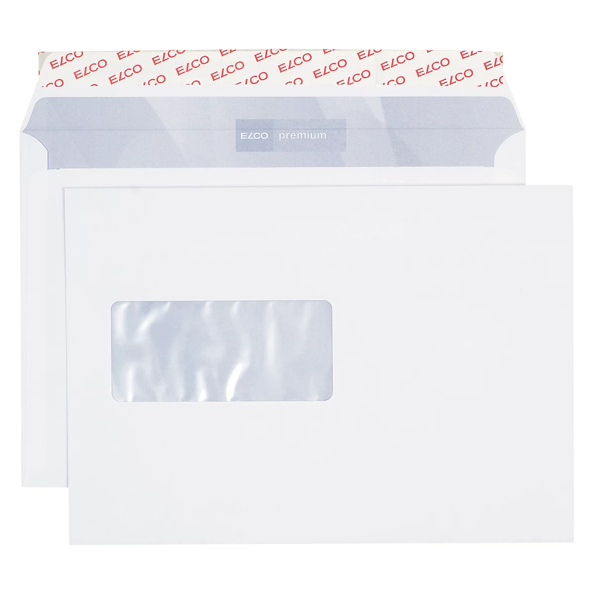ELCO envelopes,DIN C5, w. window left, 100 g/m², 500 pieces