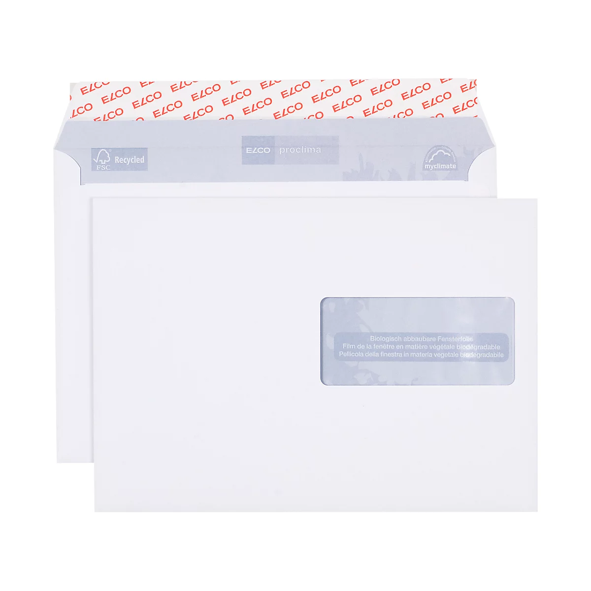 ELCO Enveloppe proclima C5, fenêtre à droite , 500 pièces