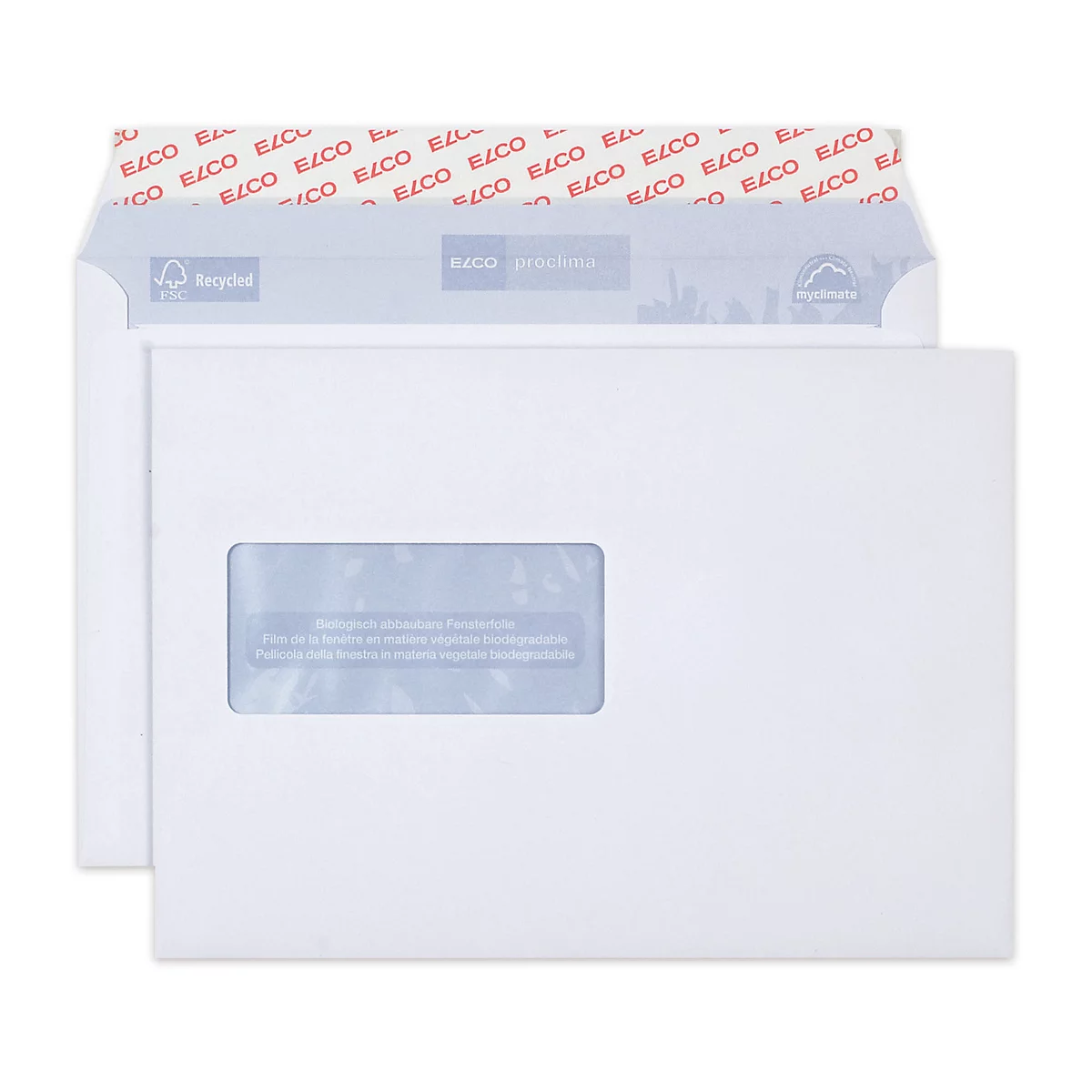 ELCO Enveloppe proclima C5, fenêtre à gauche, 500 pièces