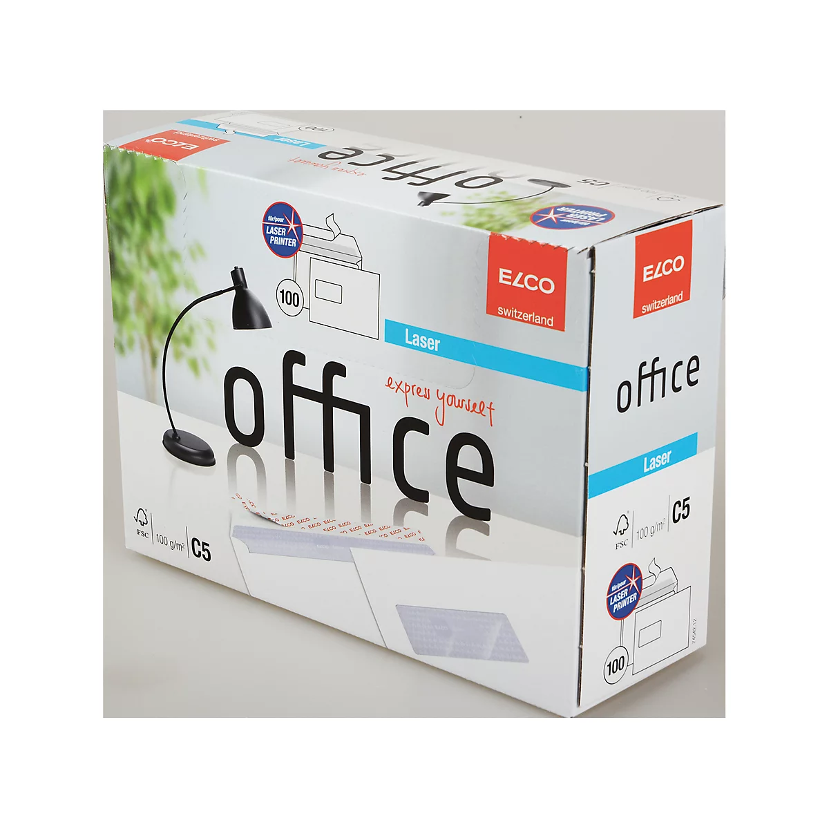 A box with "office" text and "Laser" label.