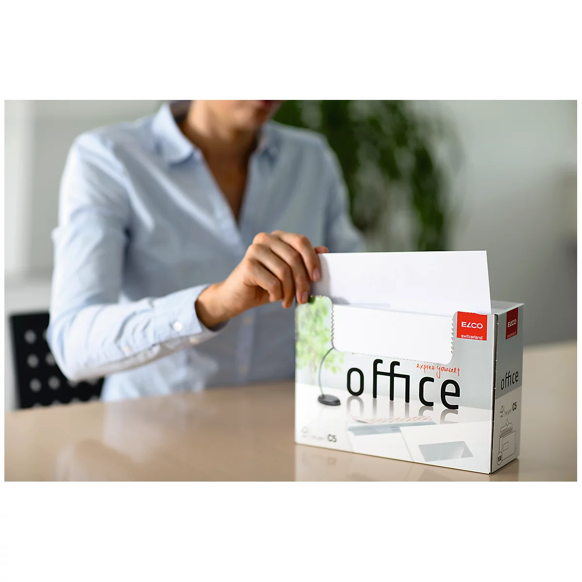 ELCO Office Briefumschläge,DIN C5, m. Fenster links, 100 g/m², 100 St.