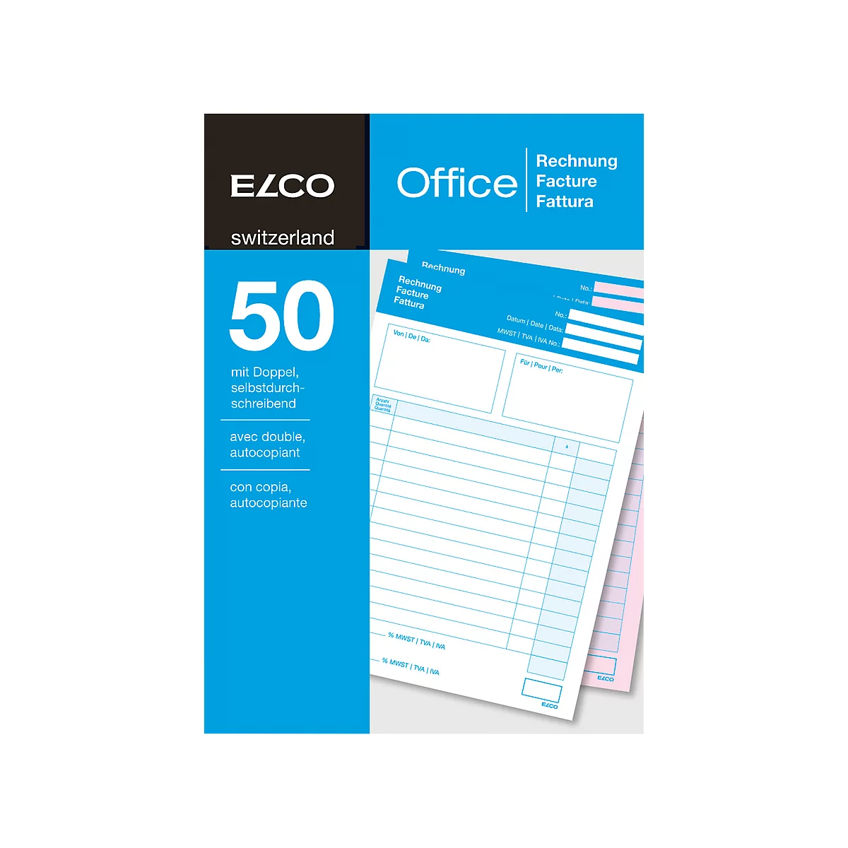 ELCO OFFICE Durchschreibeblöcke, A5, Rechnungen