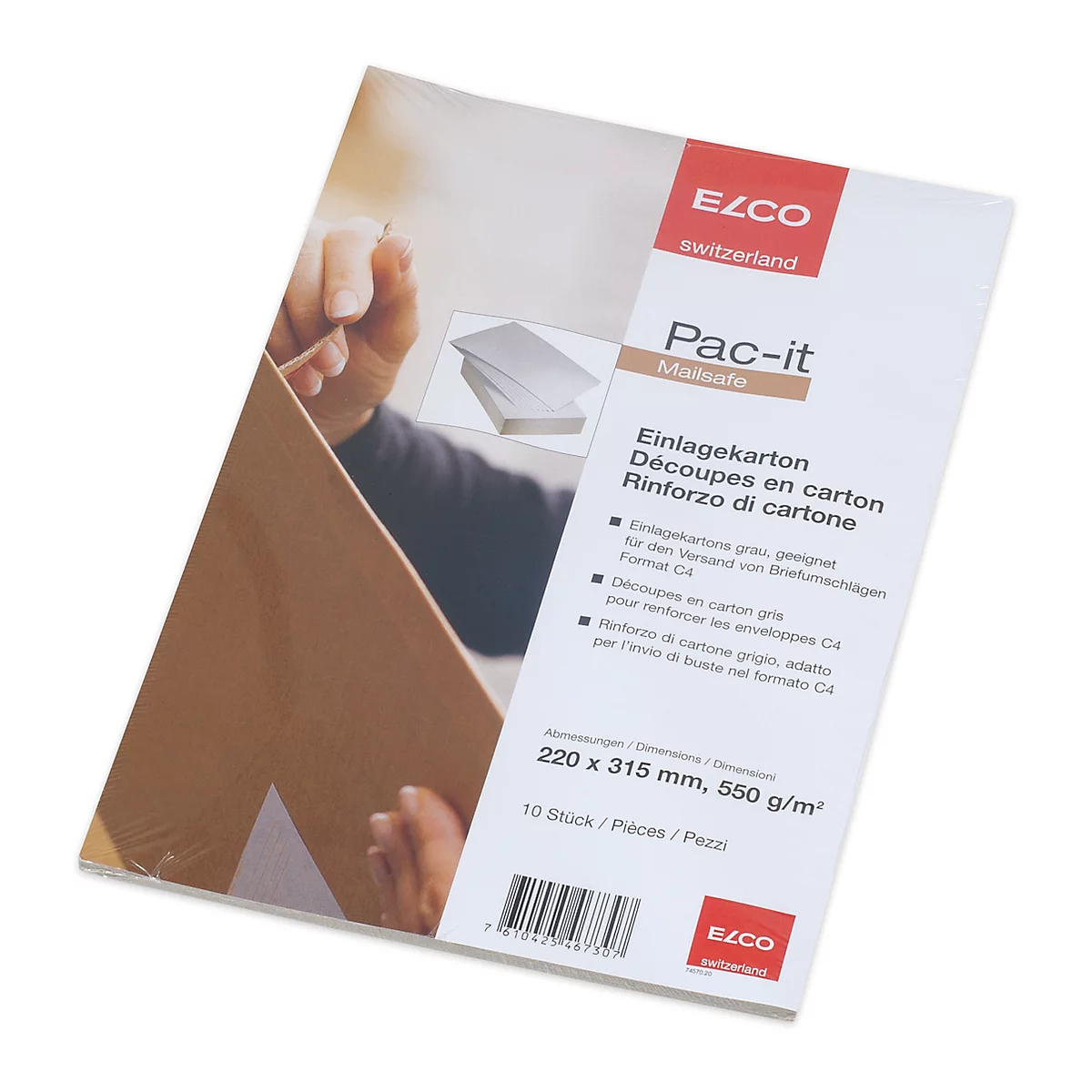 Elco Pac-it Einlagekarton DIN C4, 10er-Pack