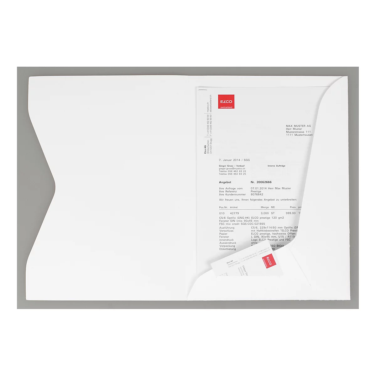 Elco Prestige Offertmappe, weiss