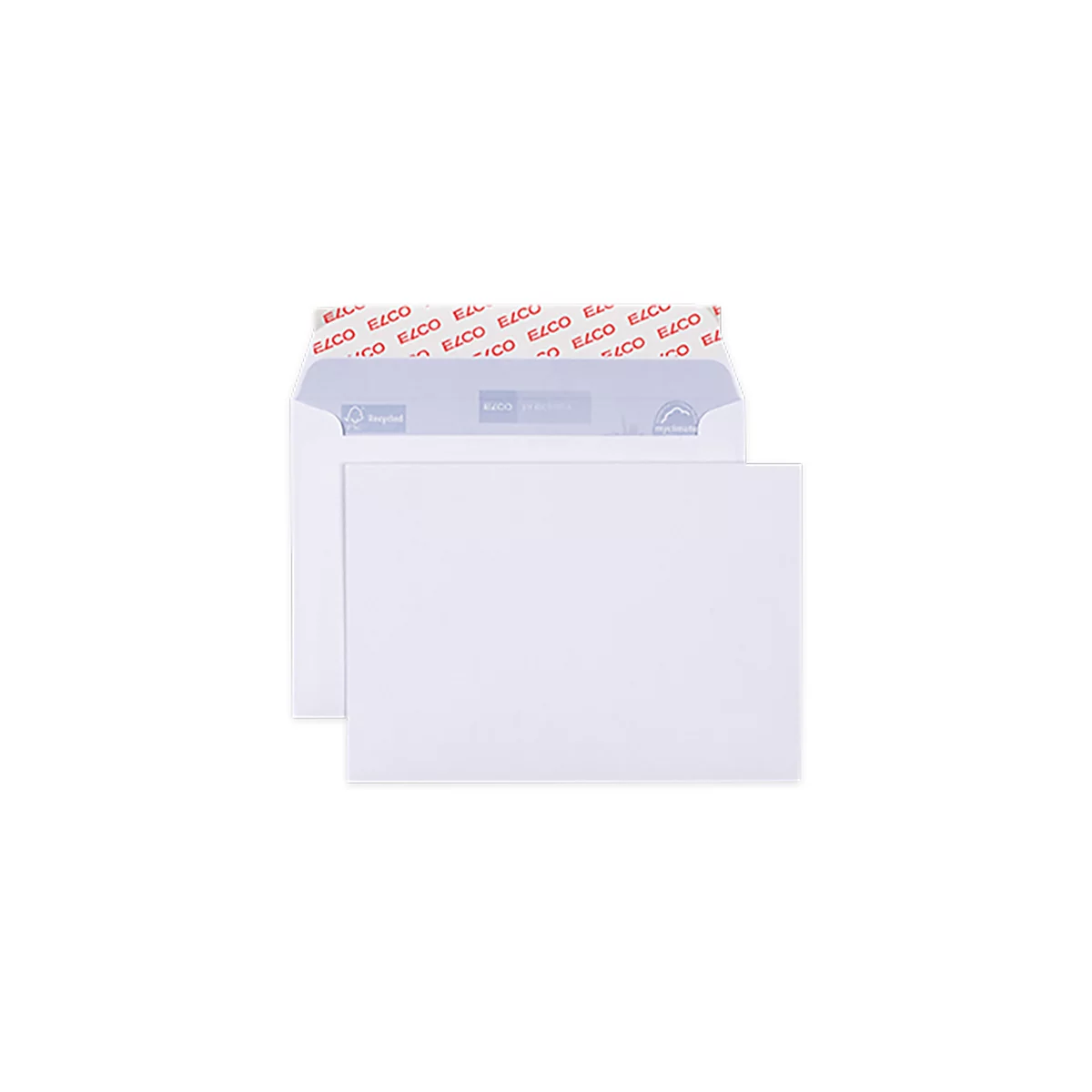 Deux enveloppes blanches ; une ouverte avec impression ELCO.