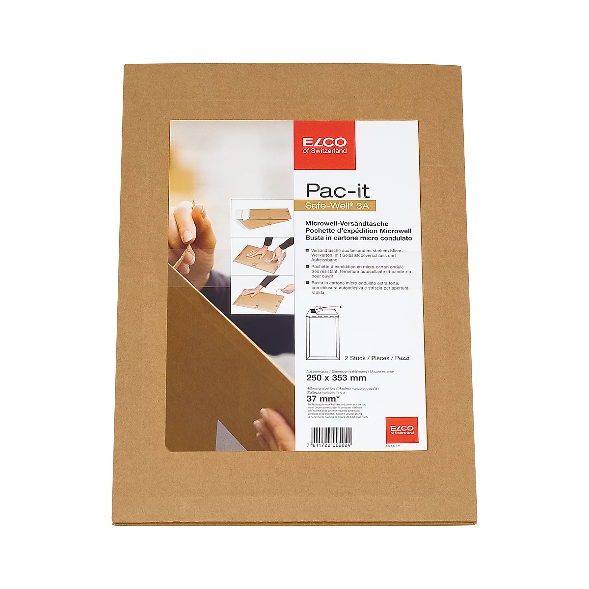 Elco Versandtasche Safe 3a, 2er-Pack
