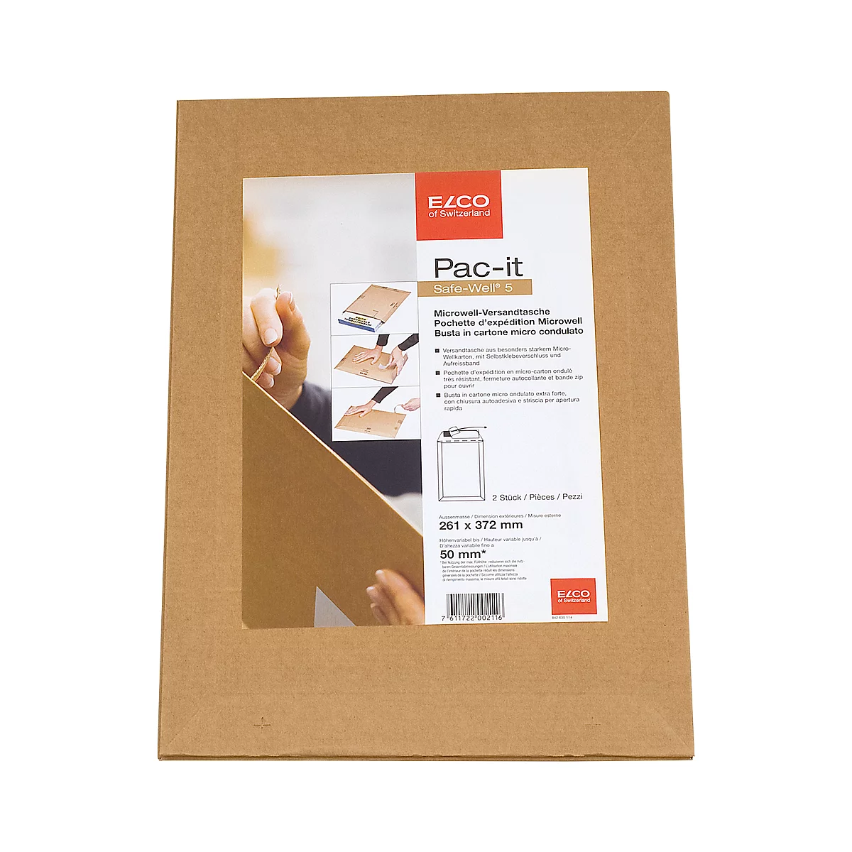 Elco Versandtasche Safe 5, 2er-Pack