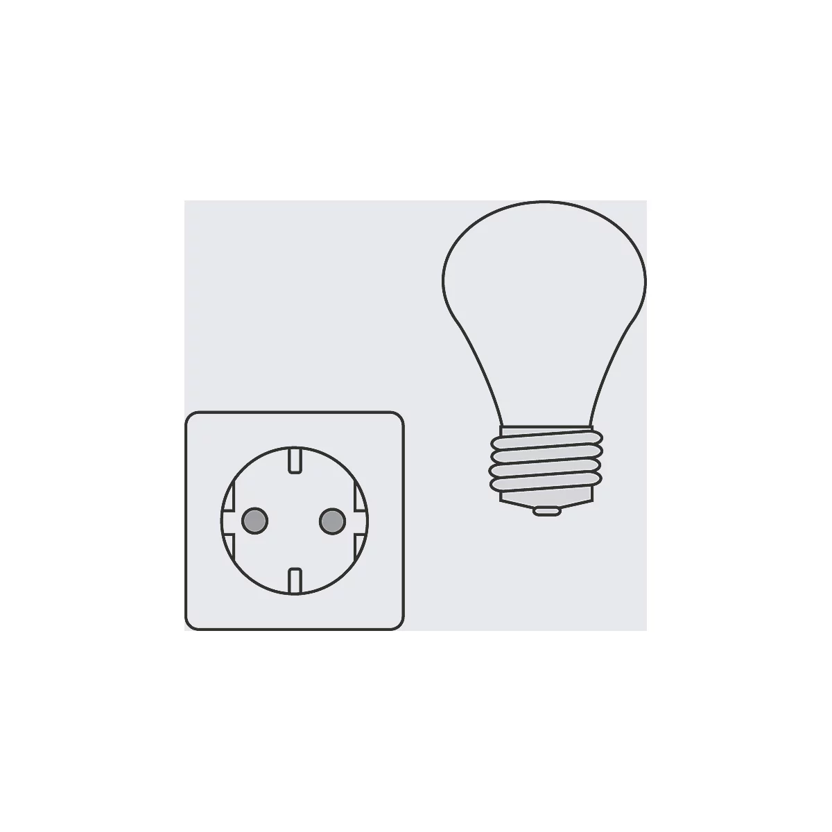 Elektrisch installatiepakket voor materiaalreservoir MC 1100-1600, conform VDE, LED-lamp met 9 W &amp; 4000 K, vaste aansluiting, Schuko-fitting, IP44