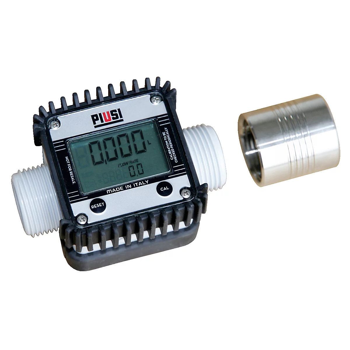 Elektrischer Durchflusszähler K24/K24 Puls, 6-100/5-120 l pro Minute, 1″ AG, mit 1″ Muffe, Kunststoff