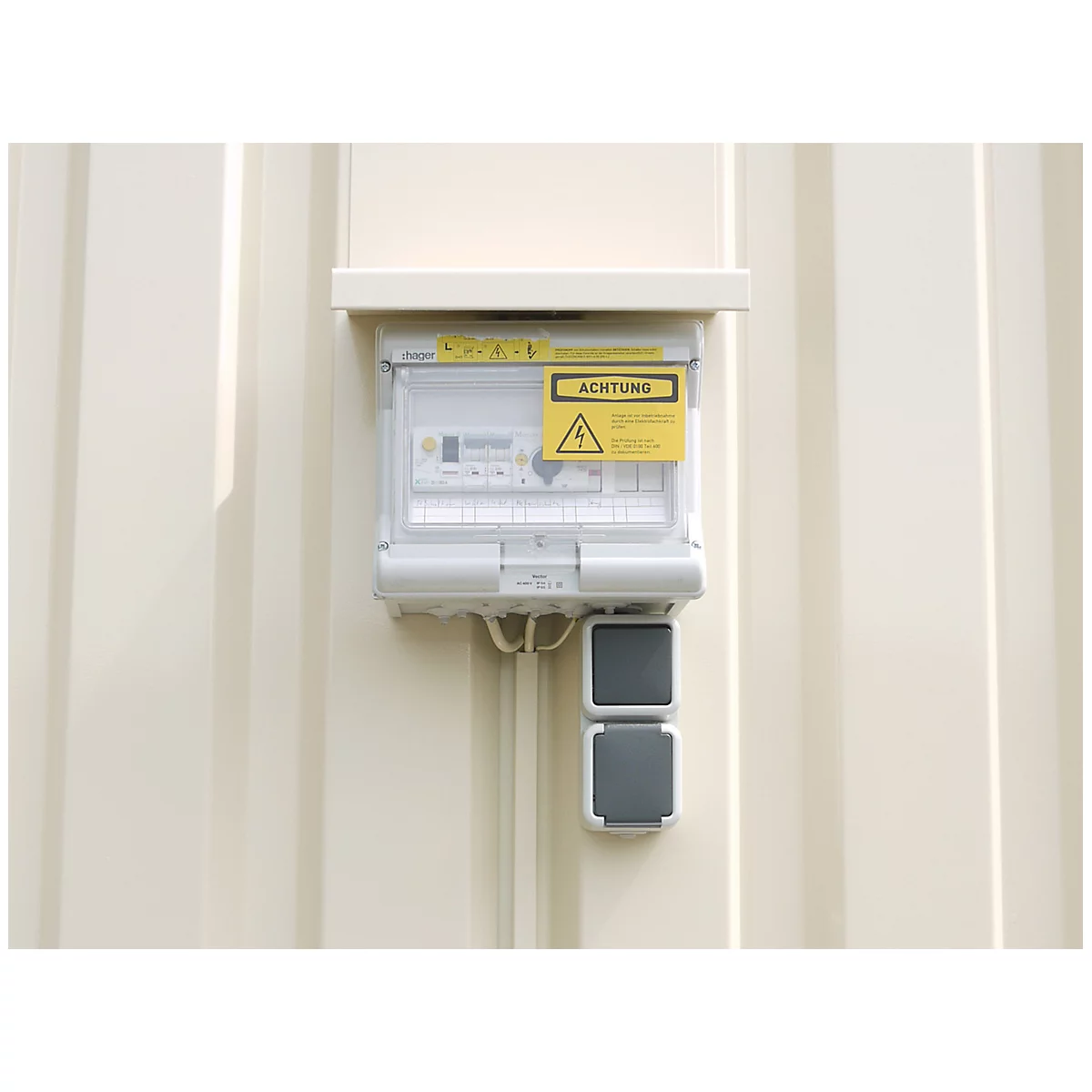 Elektro-installatiepakket (passieve opslag), voor 3-delige combi container