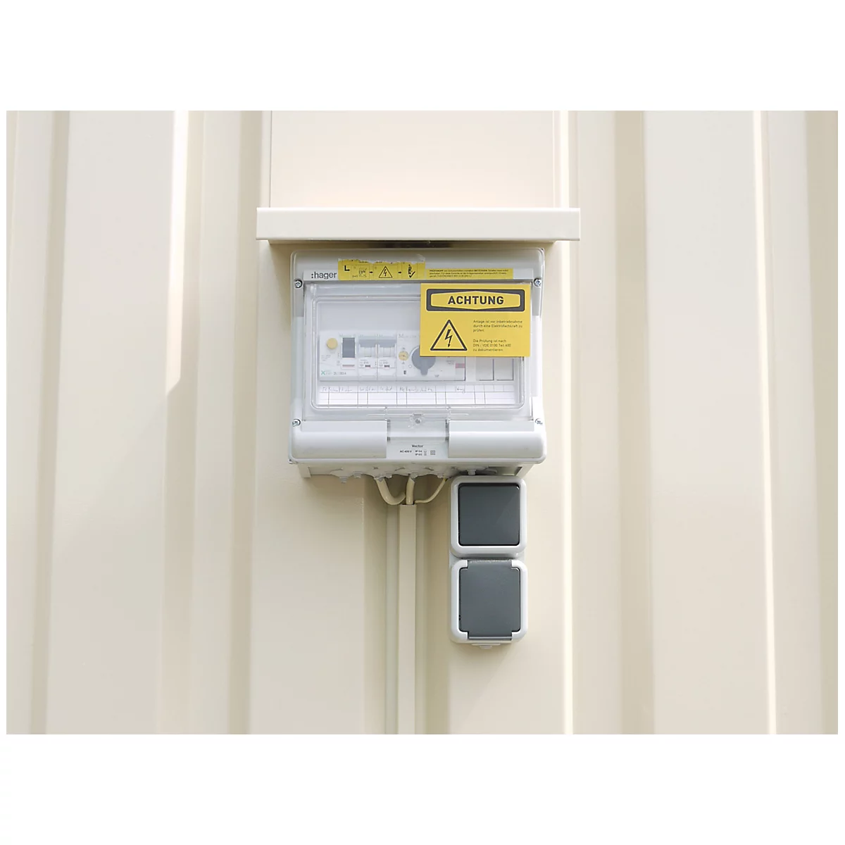 Elektro-installatiepakket (passieve opslag), voor enkele container