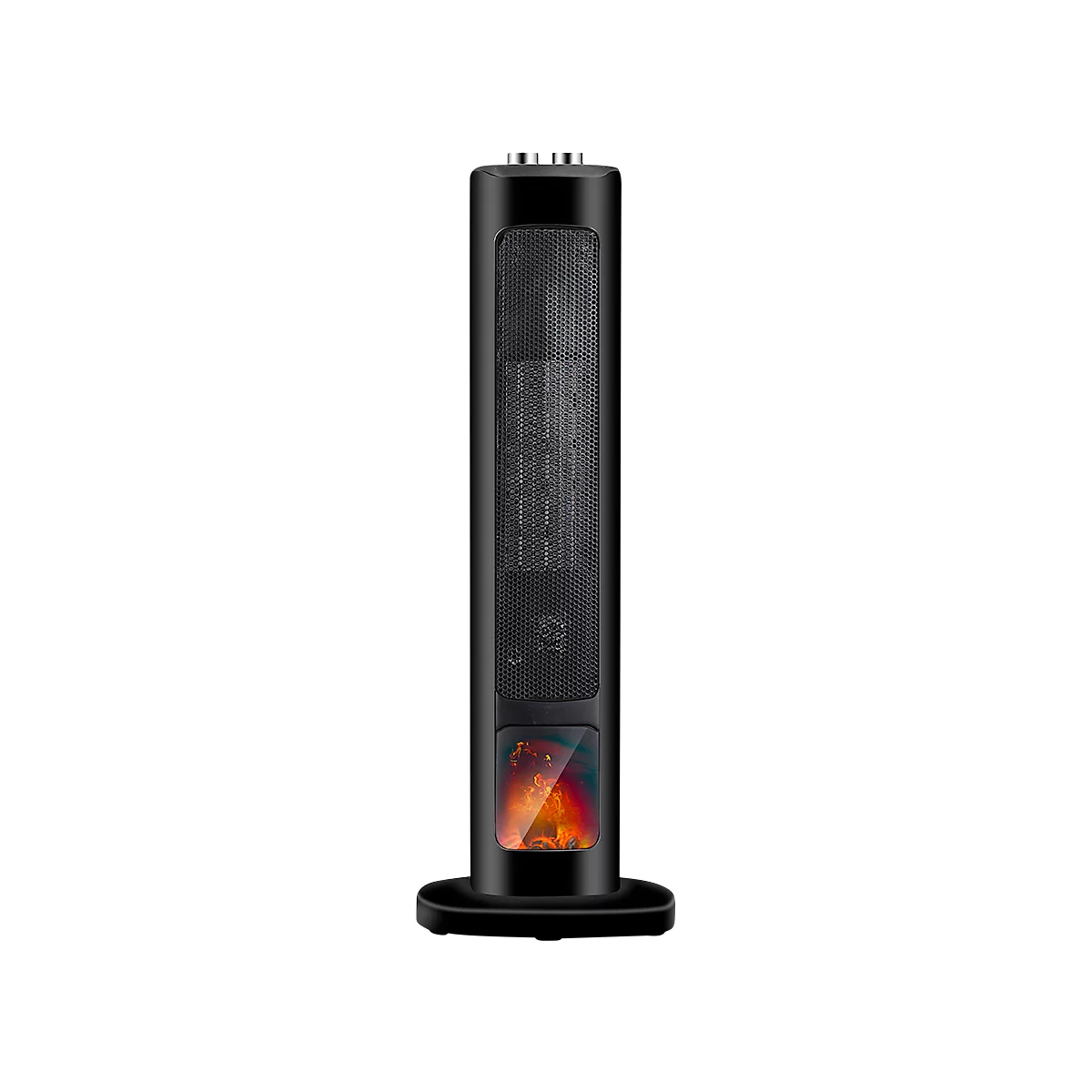 Elektrokamin RHODOS, 2000 W, 3D-Flammeneffekt, Überhitzungsschutz, Kippsicherung, schwarz