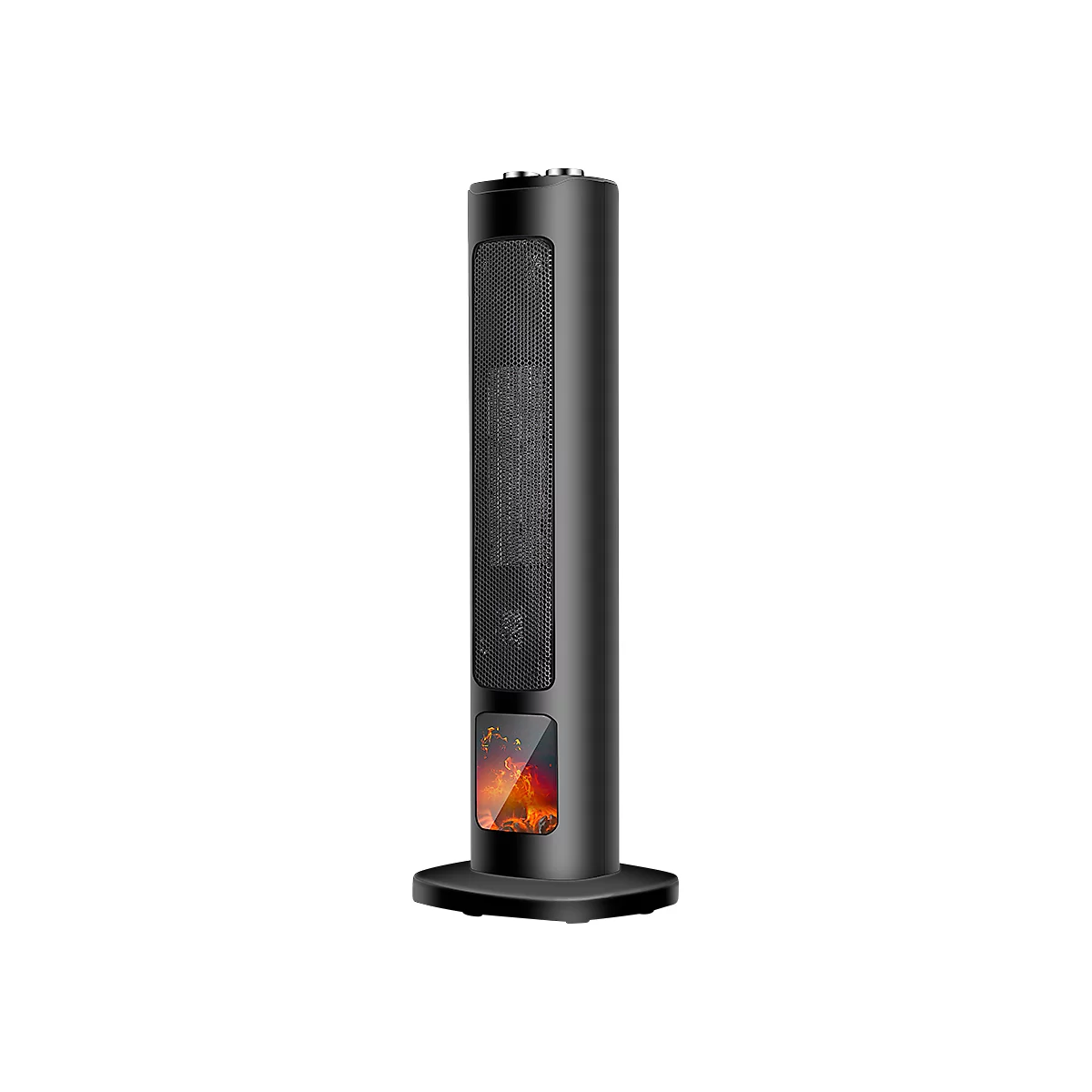 Elektrokamin RHODOS, 2000 W, 3D-Flammeneffekt, Überhitzungsschutz, Kippsicherung, schwarz