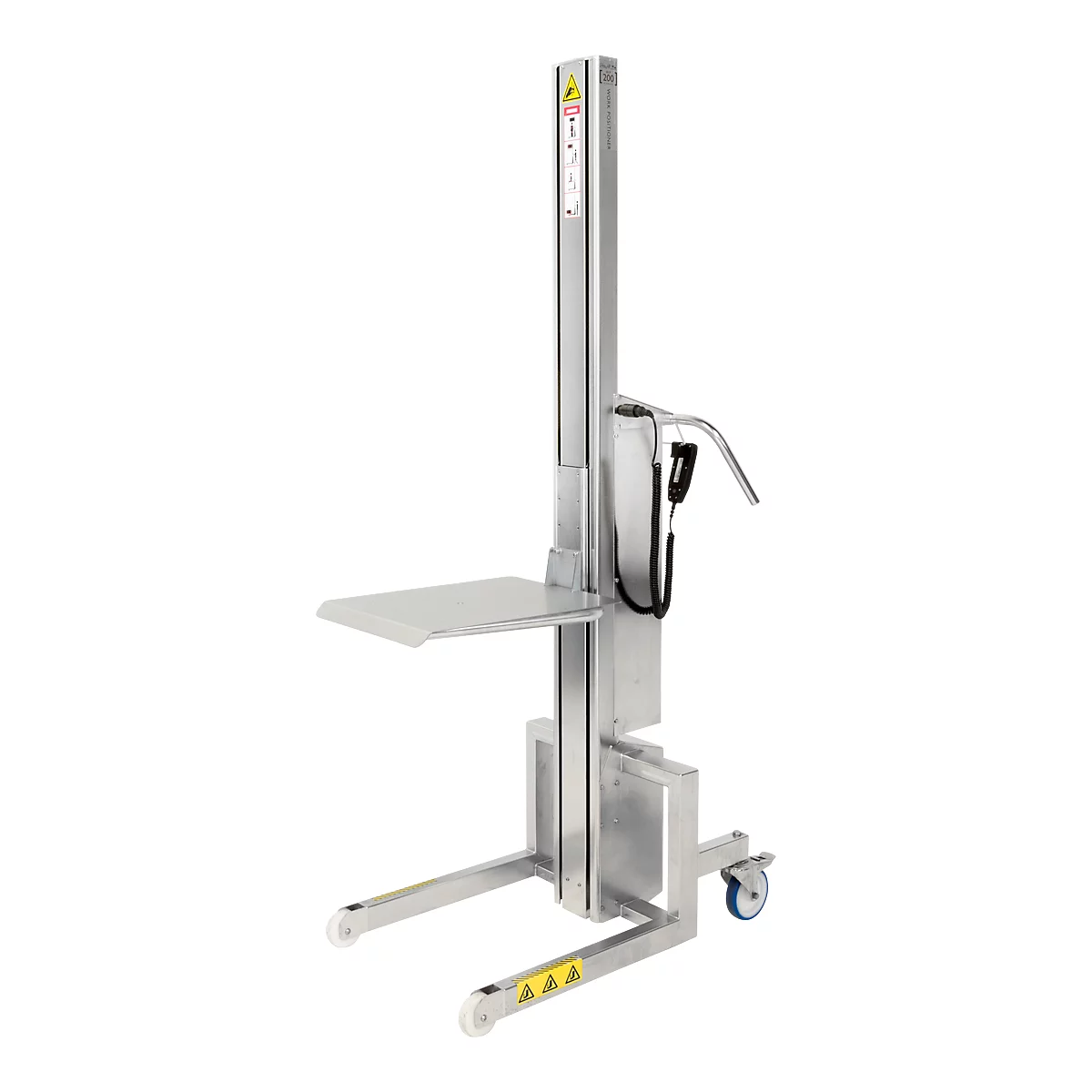 Elektrolifter WP 200 EM, Tragkraft 200 kg, Edelstahl, verlängerter Mast