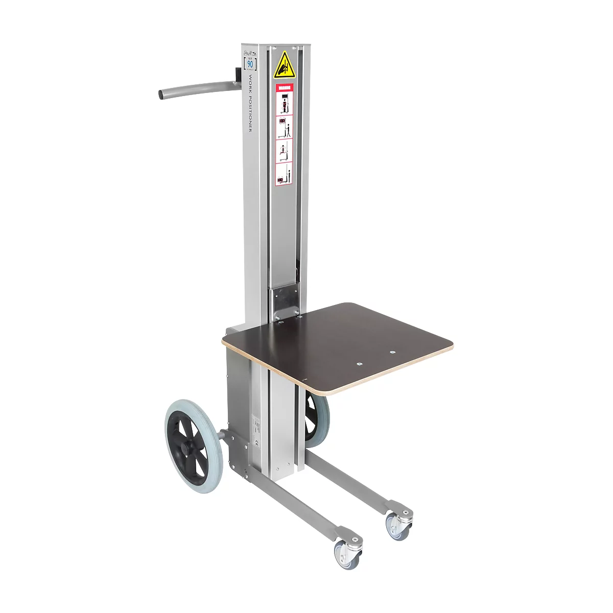 Elekttrolifter WP90 S Q, Tragkraft 90 kg, kurzer Mast, schnelle Hubzeit