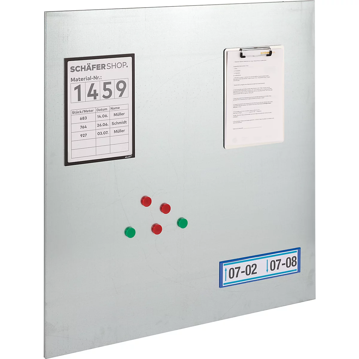 Elément arrière pour élément de base/élément complémentaire ORDO Industry, multifonctionnel, magnétique, L 950 x H 1000 mm, acier galvanisé