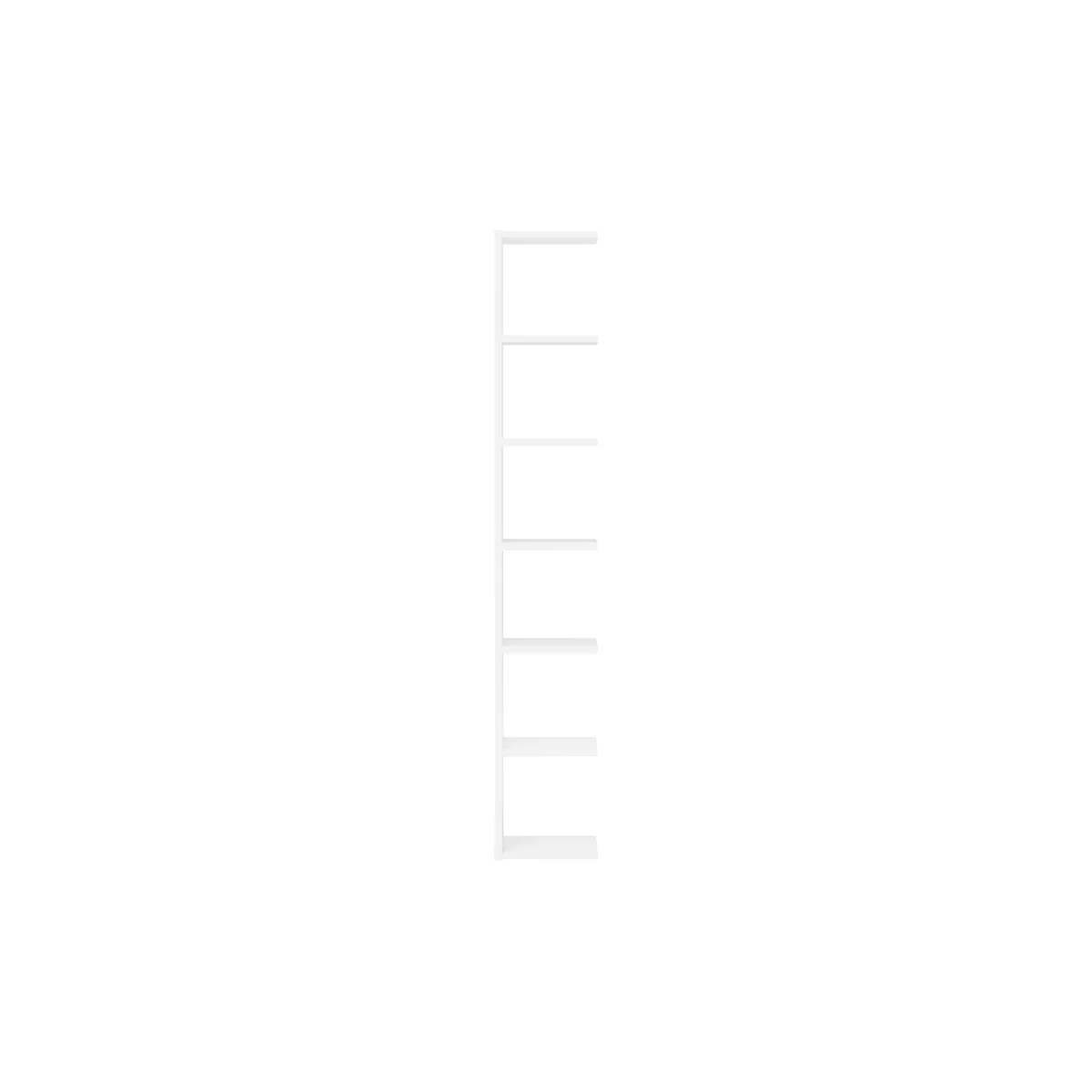 Élément d'extension de bibliothèque Pombal, l. 400 x P 370 x H 2240 mm, blanc