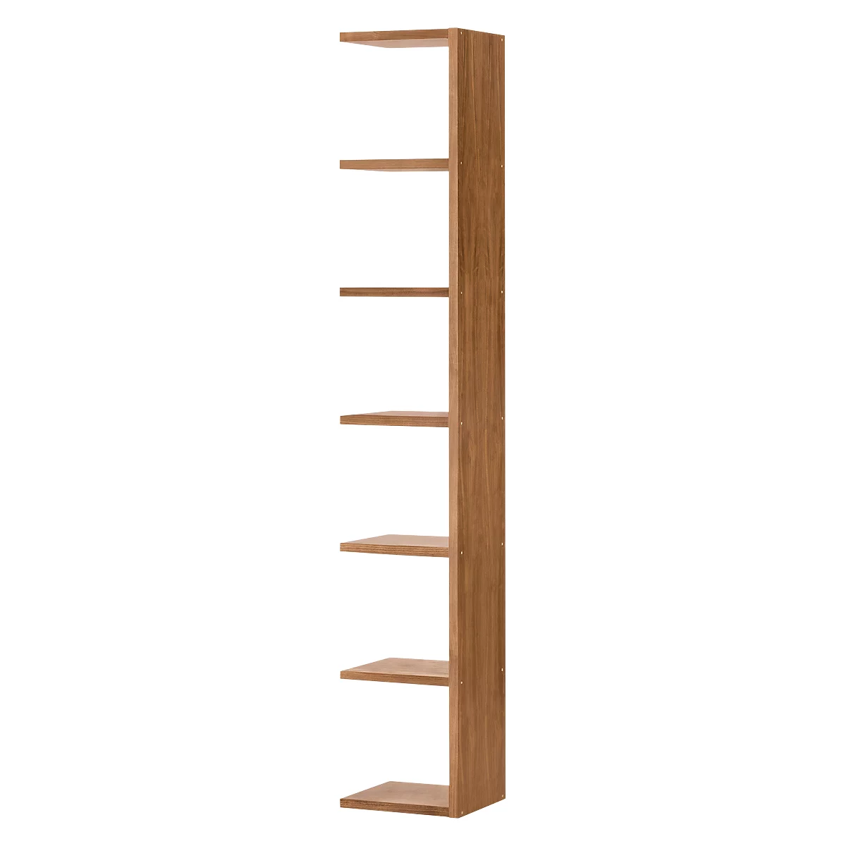 Élément d'extension de bibliothèque Pombal, l. 400 x P 370 x H 2240 mm, décor noyer