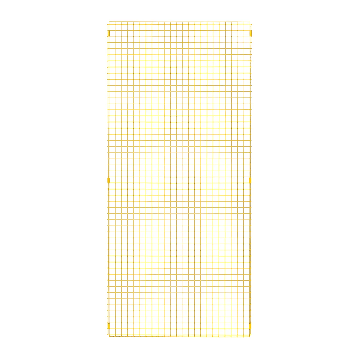 Élément de grille, en acier, l. 950 x H 2086 mm, jaune