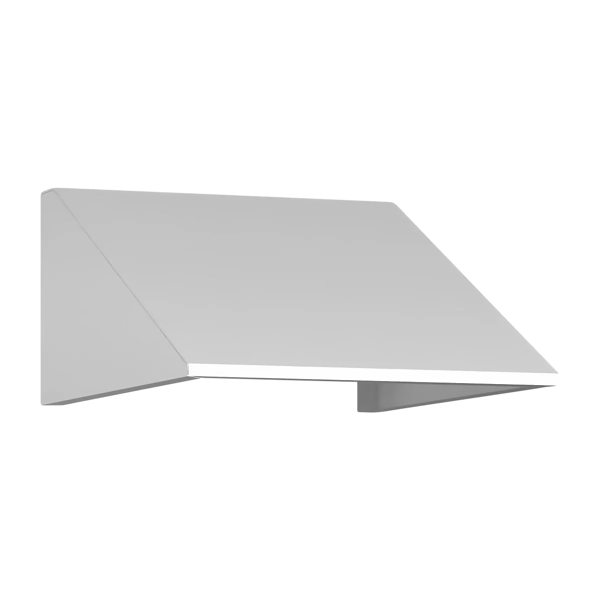 Elément de toit incliné pour armoire à casiers Resisto de C+P, inclinaison de 26°, L 396 x P 540 x H 230 mm, acier, blanc trafic RAL 9016