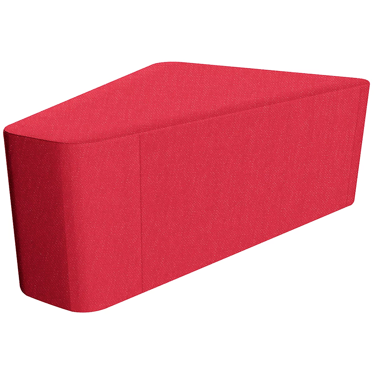 Elemento triangular Wall In, rojo