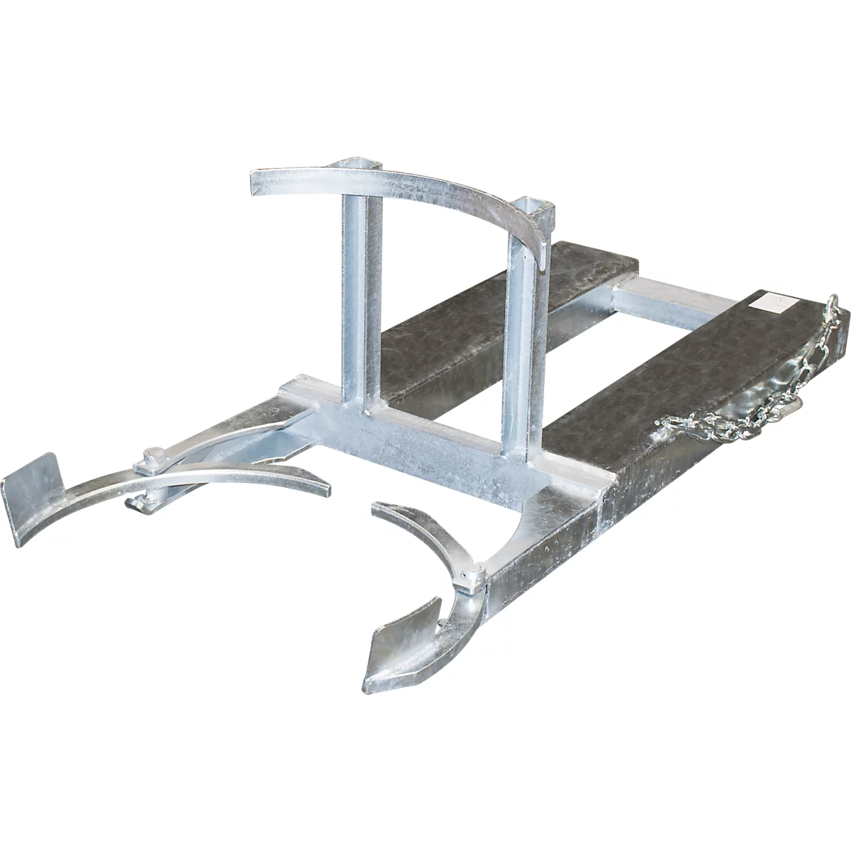 Elévateur de fûts BAUER FH-I, en acier, pour fûts de 220 l, capacité de charge de 300, L 600 x P 1380 x H 480 mm, galvanisé