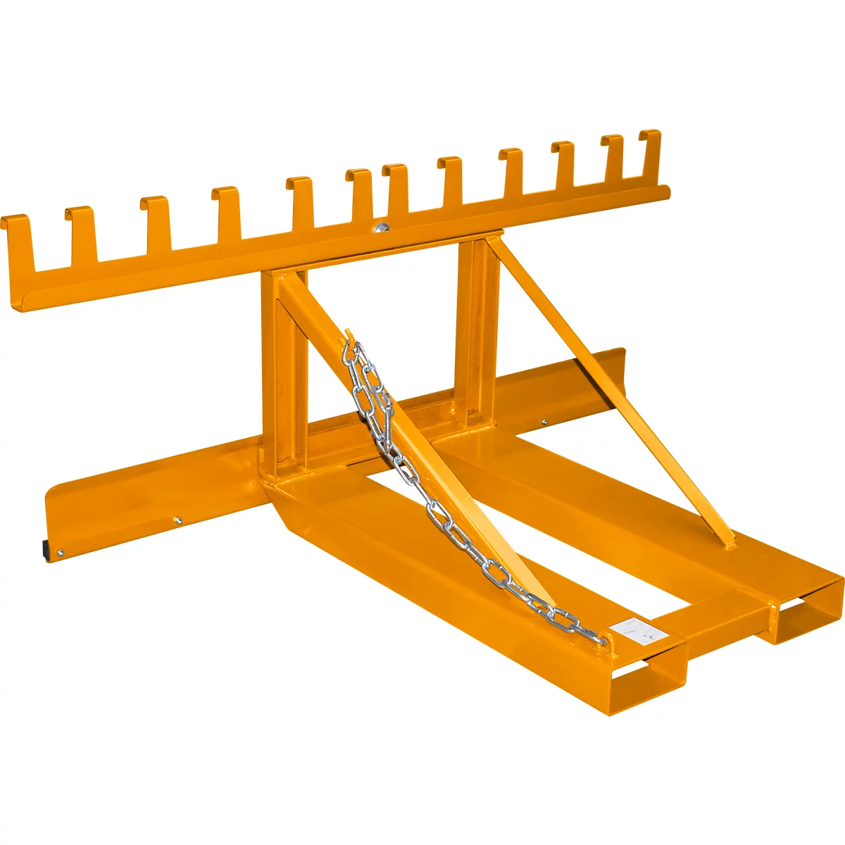 Elévateur de poubelles Bauer MH-III, avec butée en caoutchouc, pour 3x 80- à 360-L-MGB, L 1030 x l 1595 x H 680 mm, laqué, jaune-orange RAL 2000