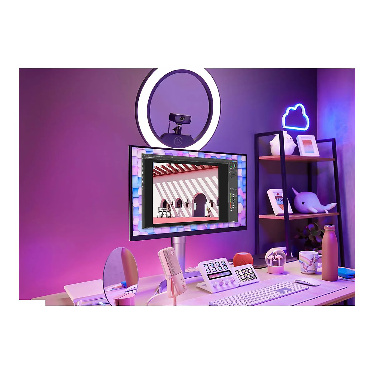 Elgato Facecam MK.2 - Webcam - PTZ - Farbe (Tag&Nacht) - feste Brennweite - USB-C 3.2 Gen1