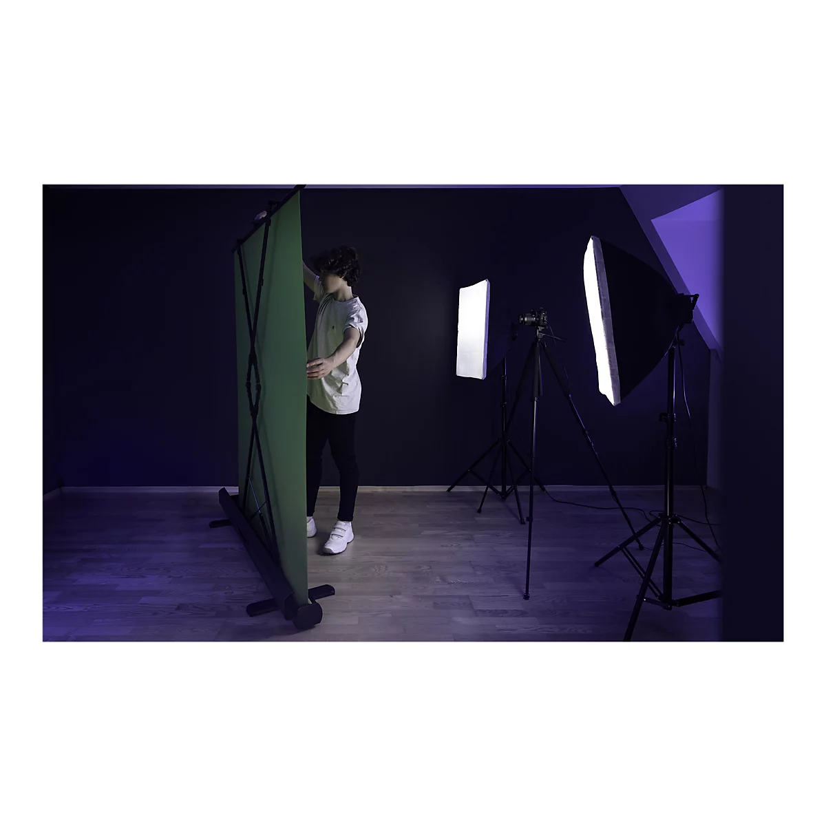 Elgato Green Screen - Hintergrund - Polyester - 1.48 m x 1.8 m - Chroma-Key - Chromagreen