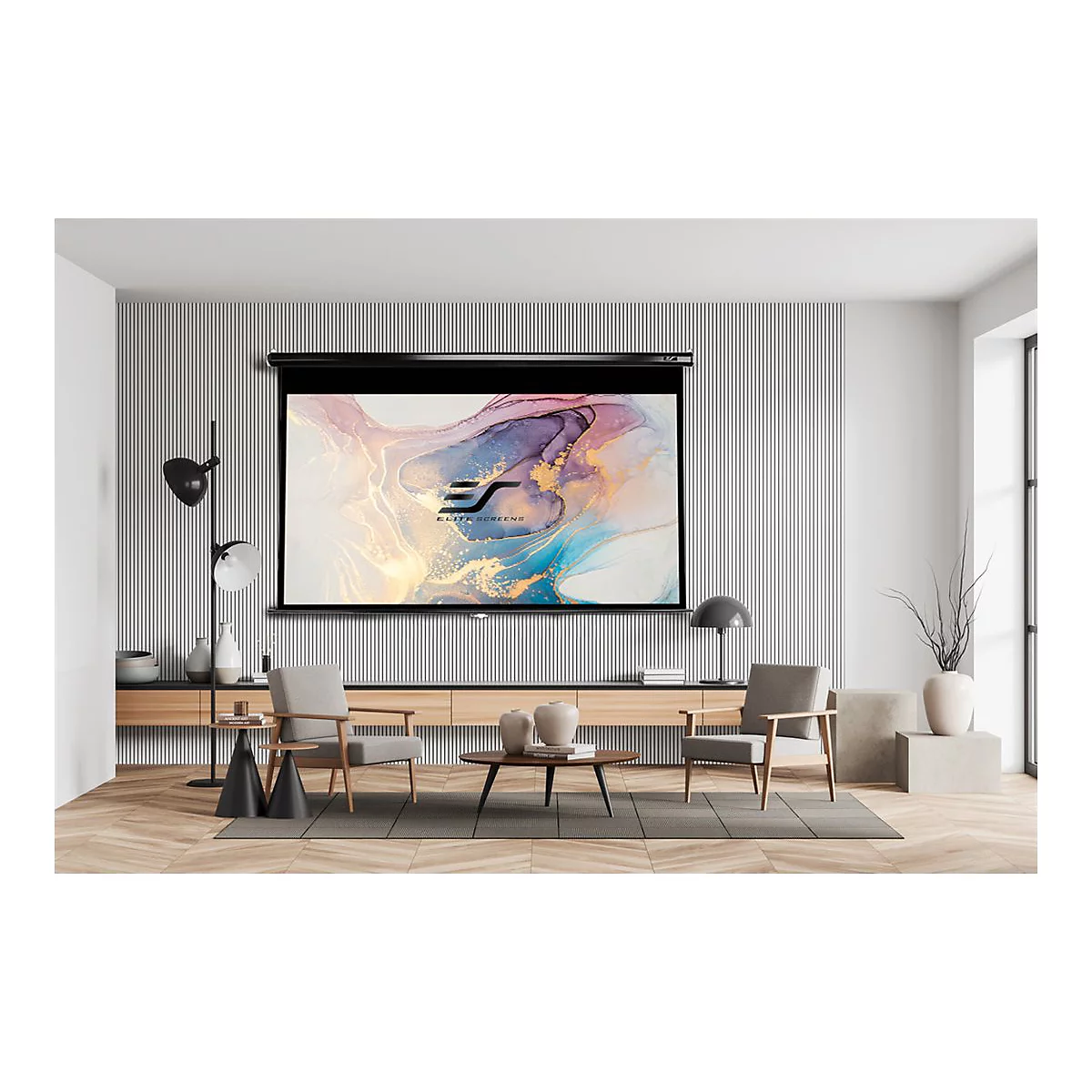 Elite Screens Manual Series M100UWH - Leinwand - 254 cm (100') - 16:9 - Matte White