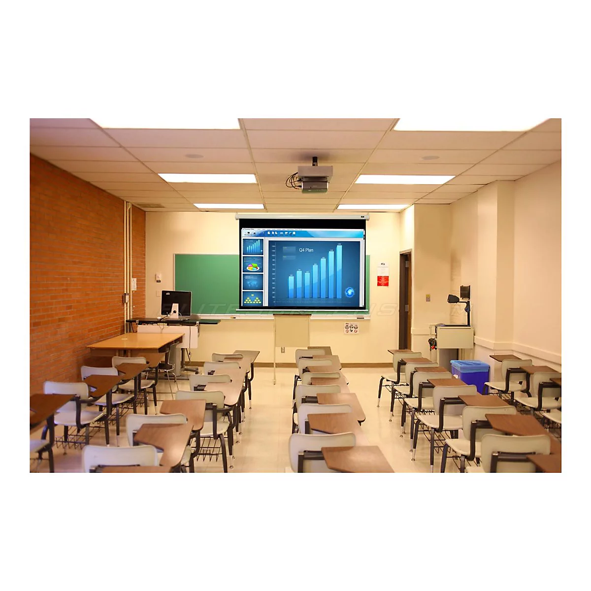 Elite Screens Manual Series M100XWH - Leinwand - 254 cm (100') - 16:9 - Matte White