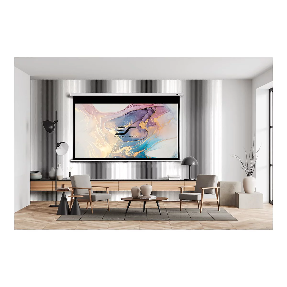 Elite Screens Manual Series M100XWH - Leinwand - 254 cm (100') - 16:9 - Matte White