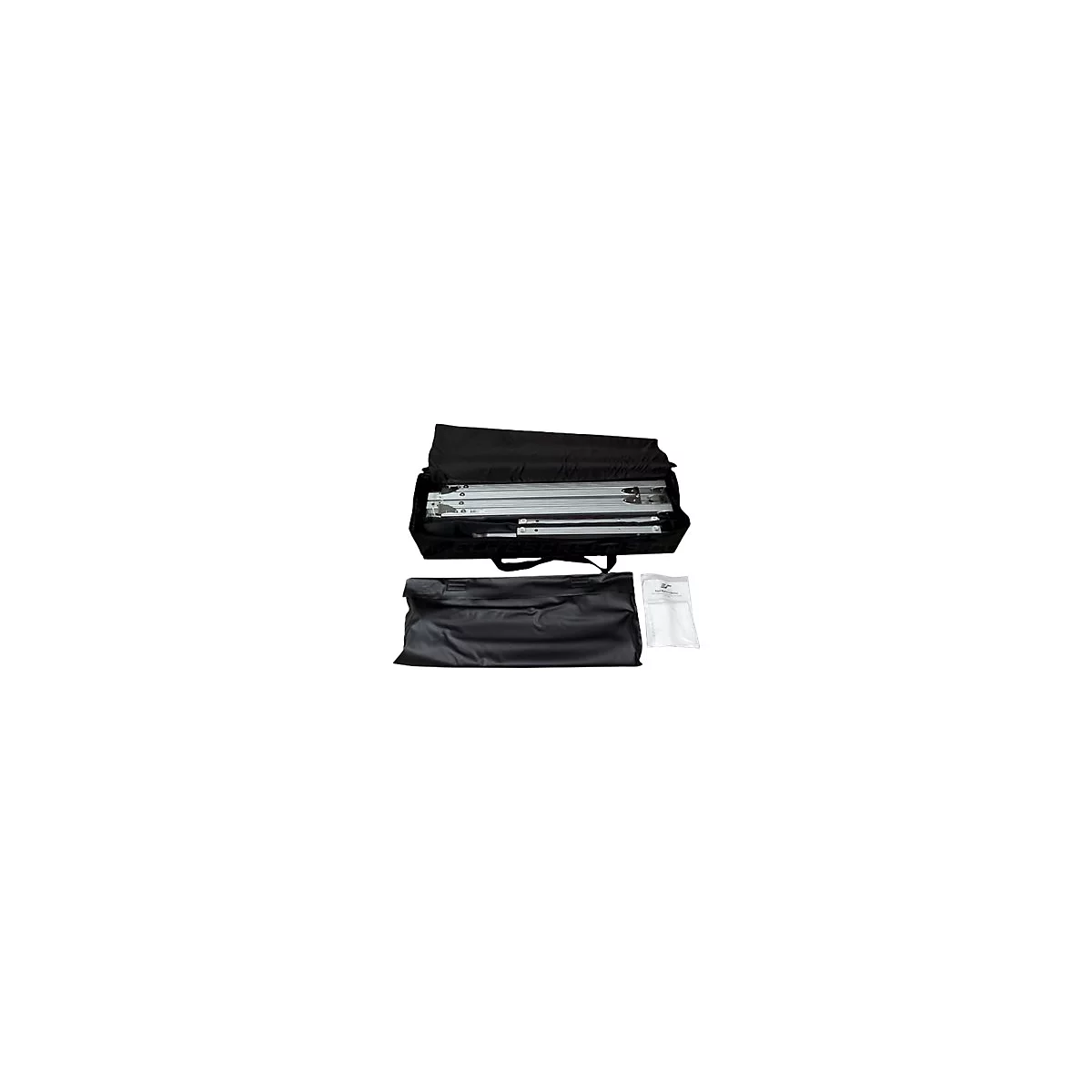 Elite Screens Yard Master 2 Series OMS120H2-DUAL - Projektionsschirm mit Beinen - 305 cm (120') - 16:9 - Wraith Veil Dual - Black Trim, silber Rahmen