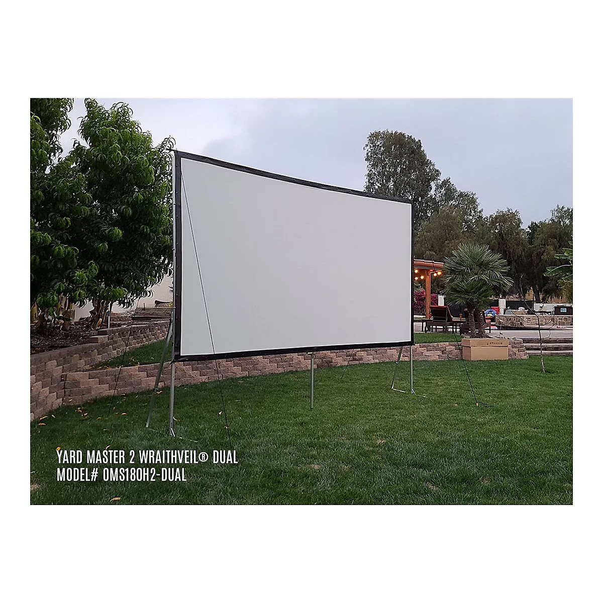 Elite Screens Yard Master 2 Series OMS120H2 - Projektionsschirm mit Beinen - 305 cm (120') - 16:9 - CineWhite - Silber