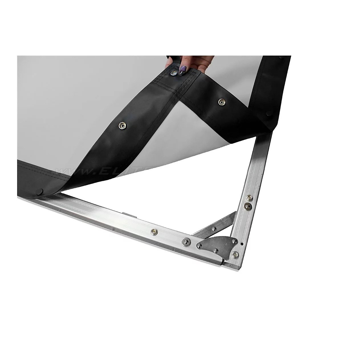 Elite Screens Yard Master 2 Series OMS120H2 - Projektionsschirm mit Beinen - 305 cm (120') - 16:9 - CineWhite - Silber
