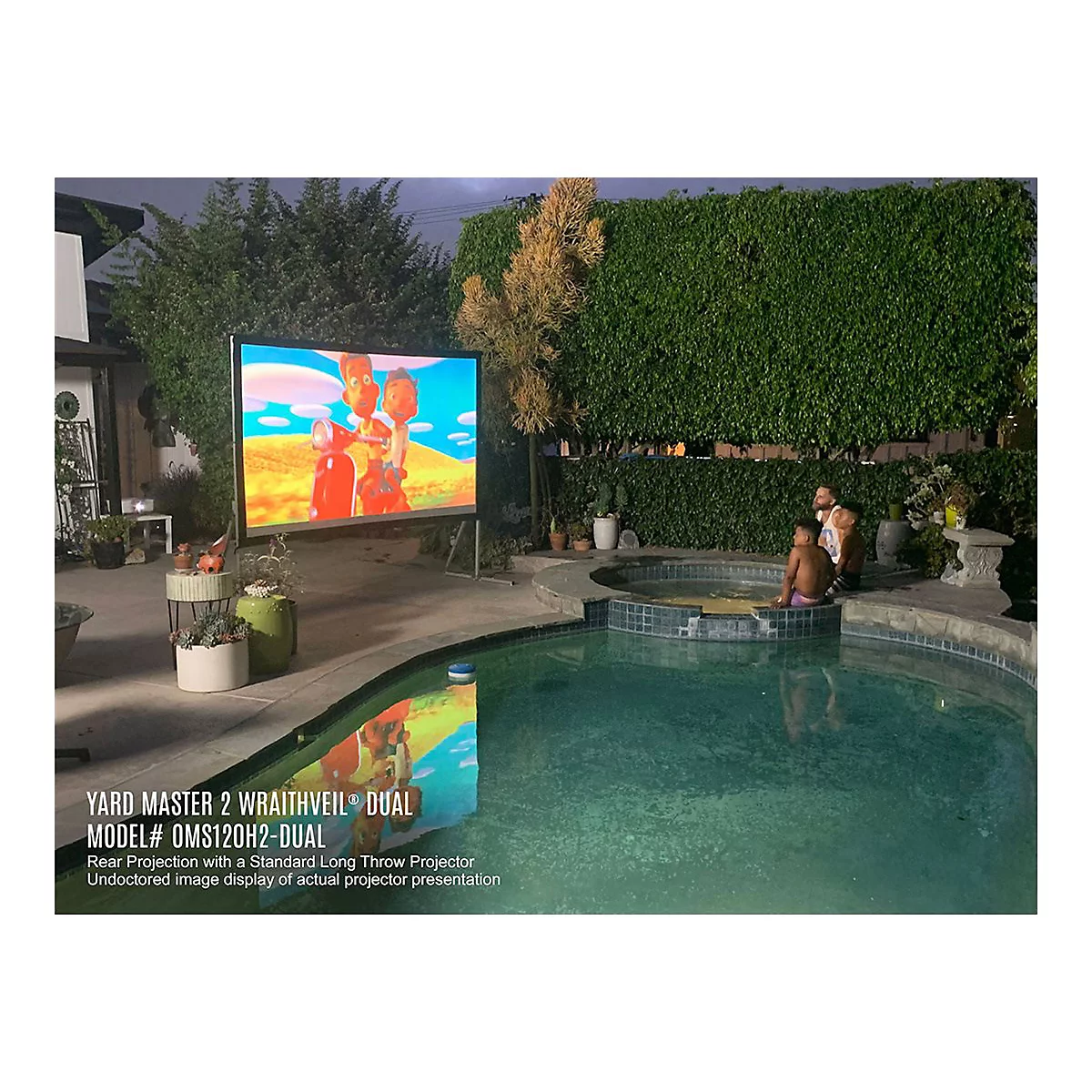 Elite Screens Yard Master 2 Series OMS135H2 - Projektionsschirm mit Beinen - 343 cm (135') - 16:9 - CineWhite