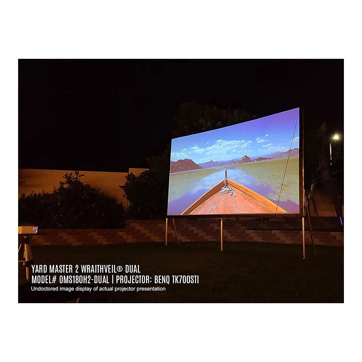 Elite Screens Yard Master 2 Series OMS135H2 - Projektionsschirm mit Beinen - 343 cm (135') - 16:9 - CineWhite