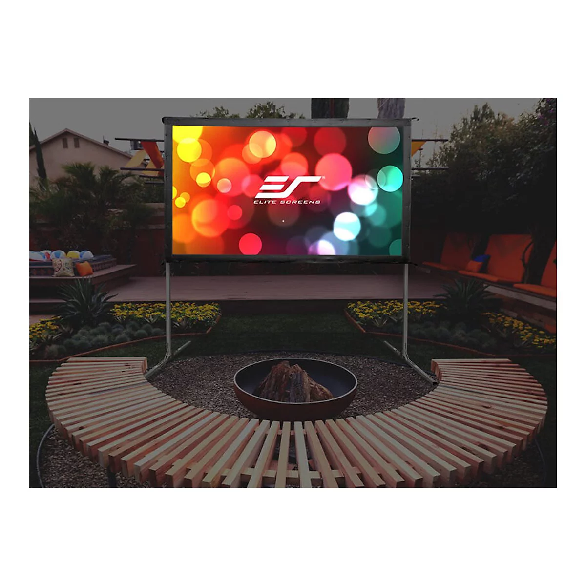 Elite Screens Yard Master 2 Series OMS135H2 - Projektionsschirm mit Beinen - 343 cm (135') - 16:9 - CineWhite