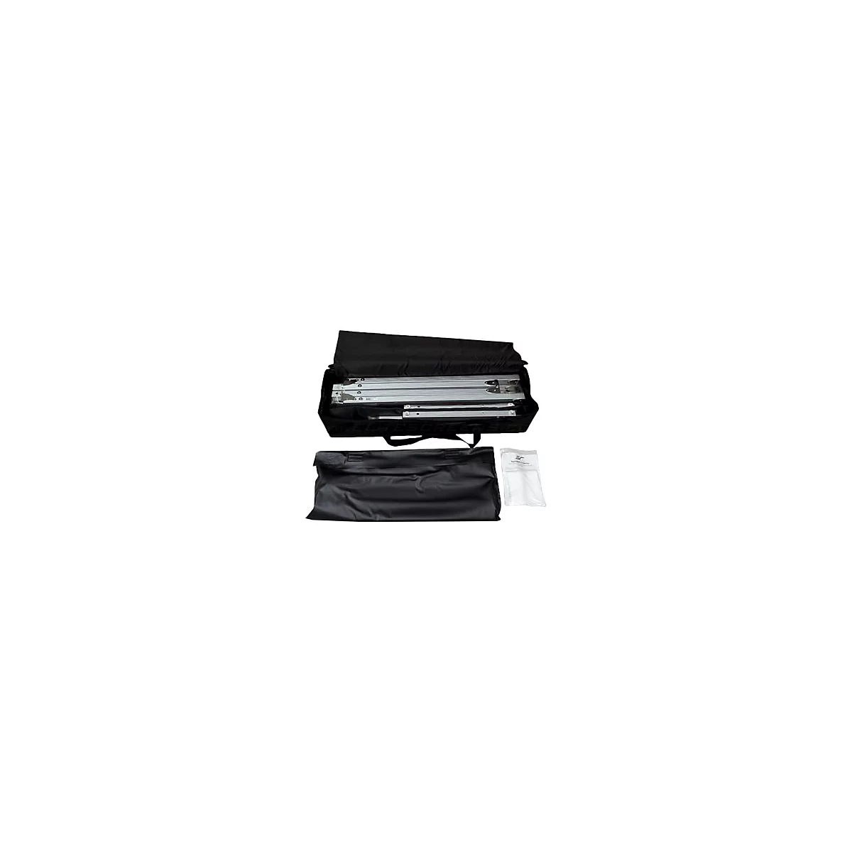 Elite Screens Yard Master 2 Series OMS180H2-DUAL - Projektionsschirm mit Beinen - 457 cm (180') - 16:9 - Wraith Veil Dual - Black Trim, silber Rahmen