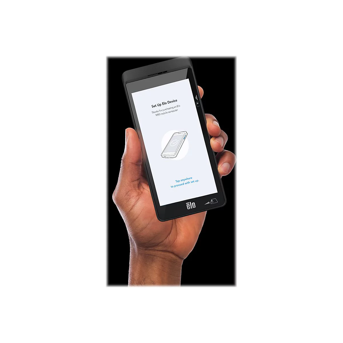 Elo M60, Mobiles Kassensystem ,EloView, EMV, MSR, USB-C, BT (5.0), WLAN, NFC, GMS, schwarz, Android