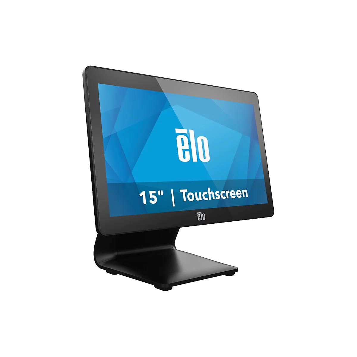Schwarzer Touchscreen-Monitor mit Elo-Logo und der Aufschrift 15" | Touchscreen.