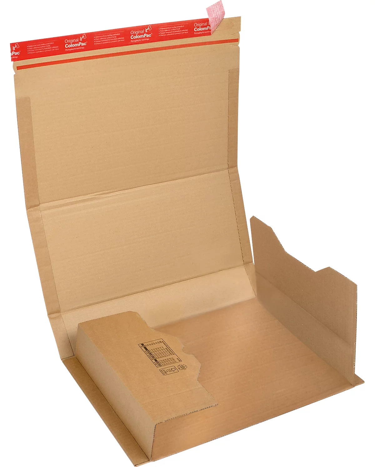 Embalaje envolvente ColomPac CP 020, con precinto autoadhesivo, cartón ondulado, marrón, An 430 x Pr 300 x Al 100 mm (B4), 20 uds.
