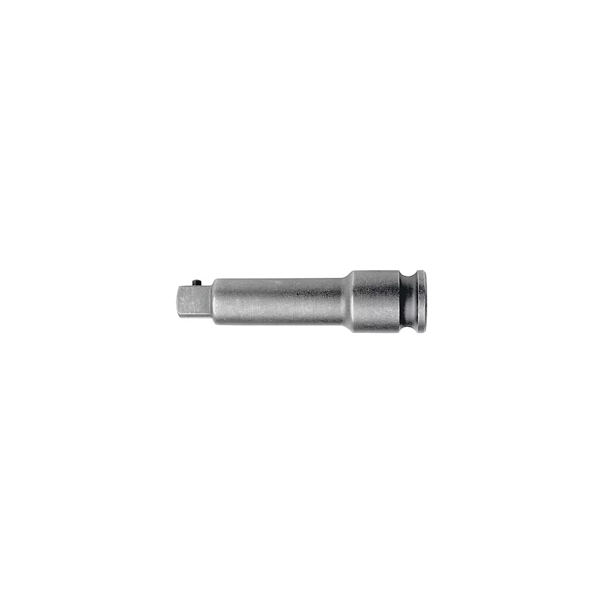 Adaptateur métallique avec extrémité carrée et hexagonale.