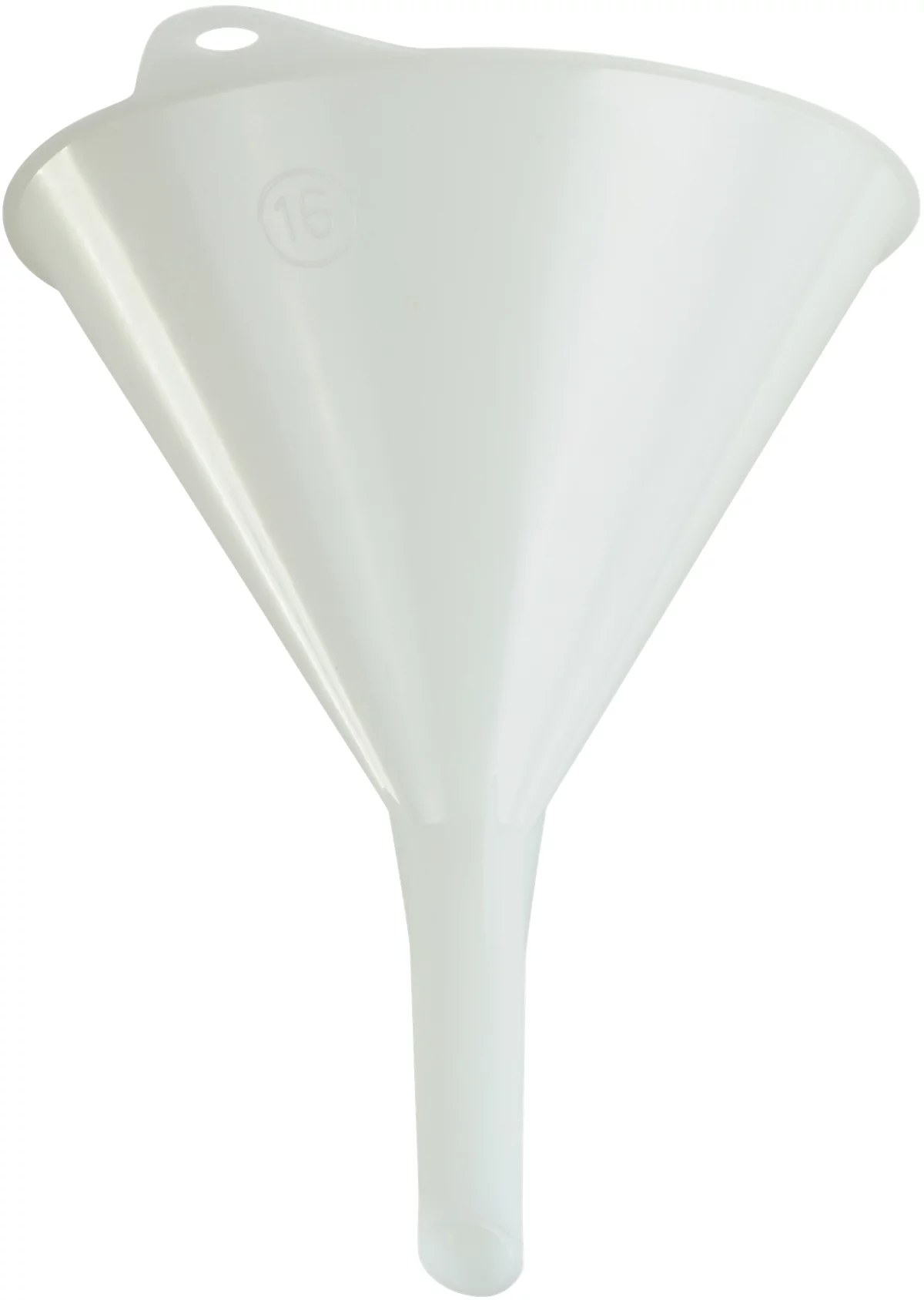 Embudo universal, ø 164 mm, polietileno (HDPE), de calidad alimentaria, con anilla y aletas de ventilación